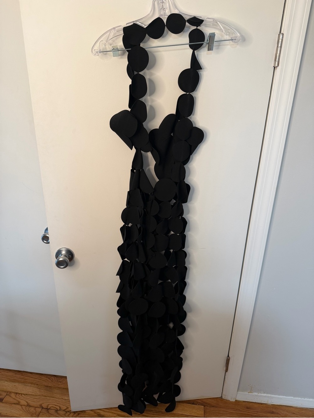 Black Circle-Appliqué Midi Dress - Women - Picture 2 of 4